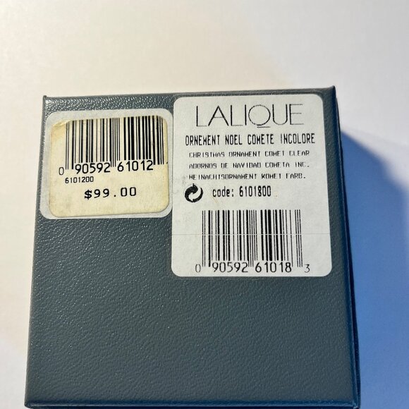LALIQUE Cherub Stars Crescent Moon Christmas Ornament 1998 + Original Box! - Picture 9 of 12